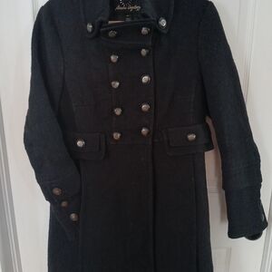 Black Double-Breasted Coat